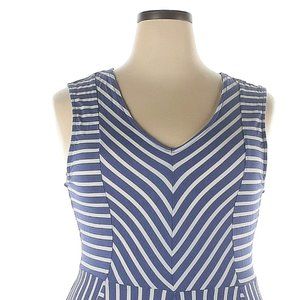 Young Thread Blue & White Stripe Dress Size 2x
